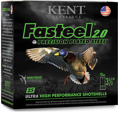 Kent Cartridge K122FS30BB Fasteel Waterfowl 12 Gauge 2.75" 1-1/16 Oz BB Shot 25 Bx/ 10 Cs